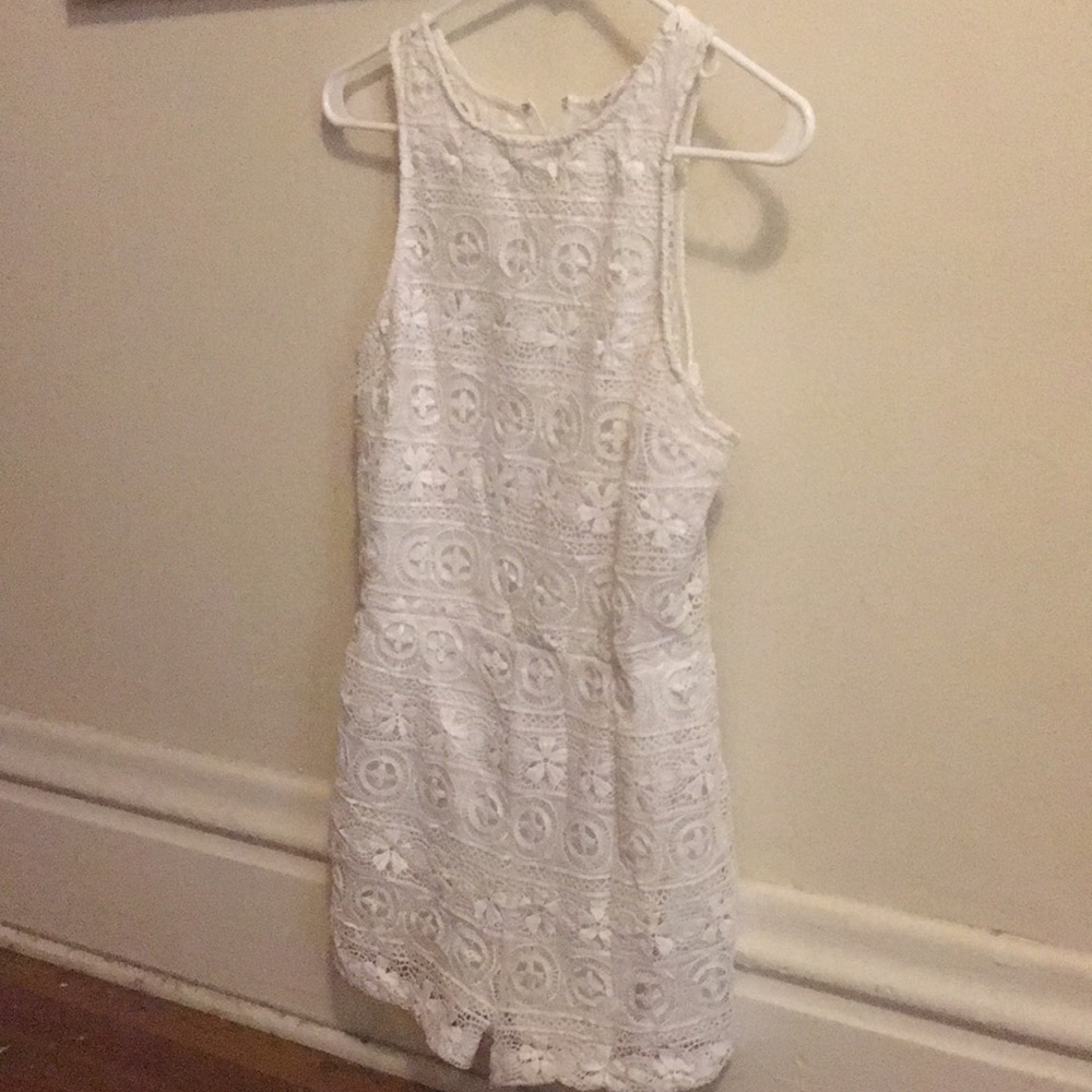White lace romper